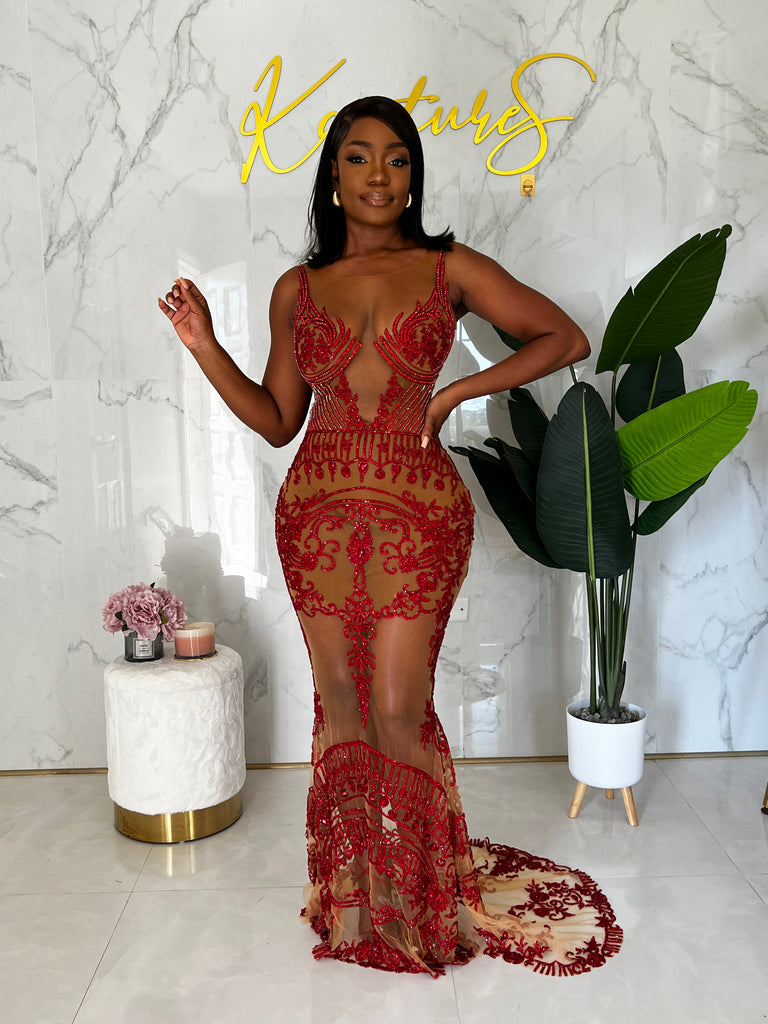 Arabia red gold silver crystal dress KAYTURESTYLINGS Arabia red gold silver crystal dress KAYTURESTYLINGS