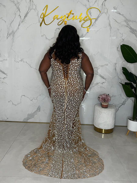 Kate  Long crystal dress